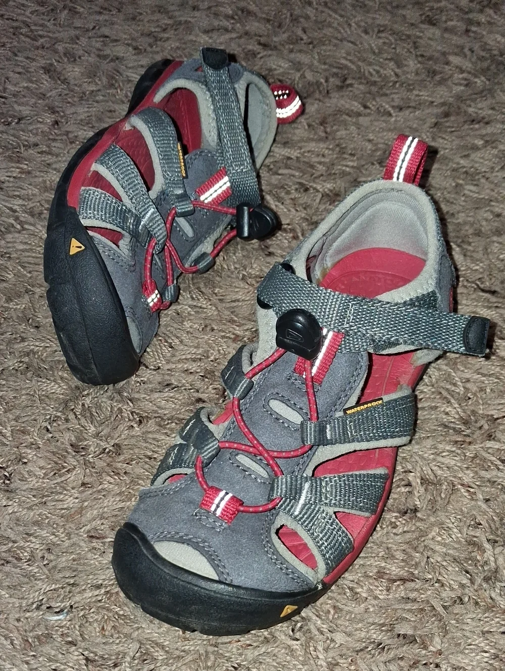 Keen Kids' Red and Gray Sandals Boys Size 13